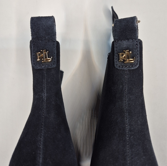 Lauren Ralph Lauren | Black Suede Marainna Chelsea Boot NWT Size 9 & 5 - Picture 15 of 16